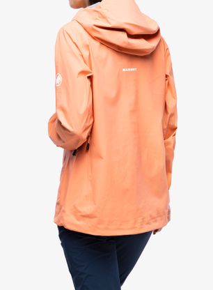 Kurtka z membraną damska Mammut Taiss HS Hooded Jacket - salmon