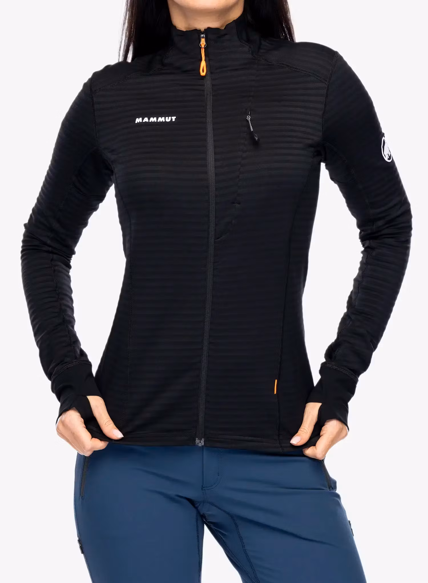 Bluza rozpinana damska Mammut Taiss Light ML Jacket - black