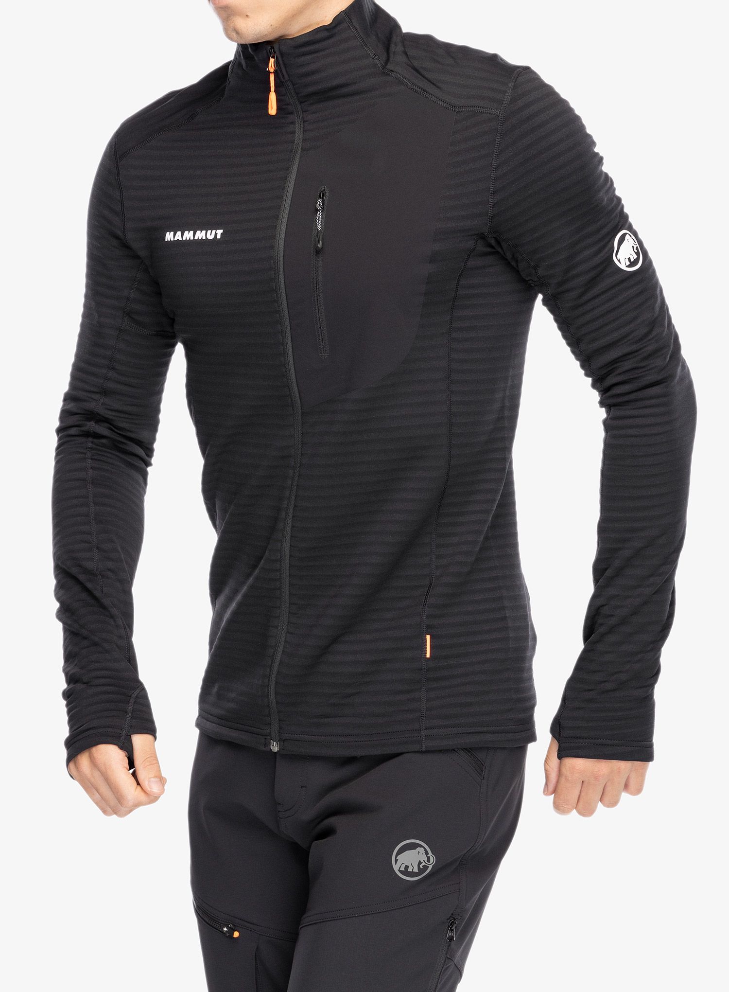 Bluza rozpinana Mammut Taiss Light ML Jacket - black