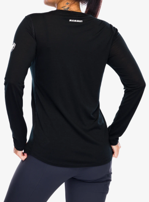 Bluza damska Mammut Tree Wool FL Longsleeve - black/black