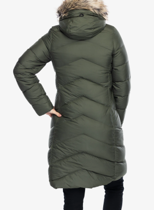 Płaszcz puchowy damski Marmot Montreaux Coat - nori/nori