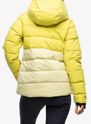 Kurtka puchowa damska Marmot Slingshot Jacket - limelight/wheat
