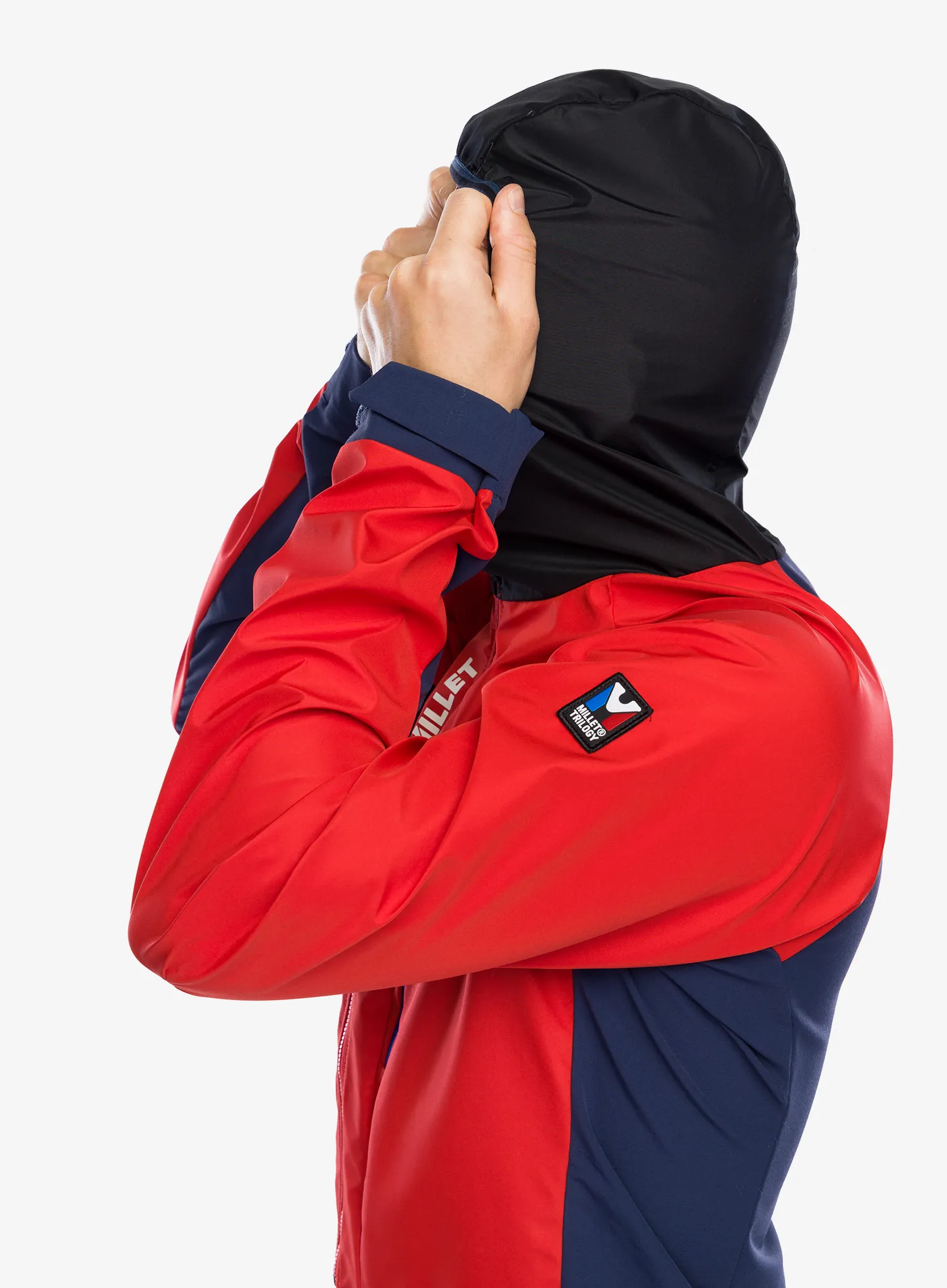 Softshell męski Millet Trilogy V Icon INFINIUM Jacket - saphir/rouge