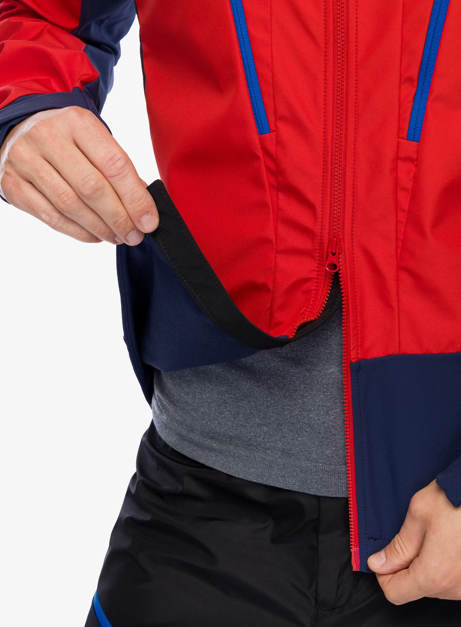 Softshell męski Millet Trilogy V Icon INFINIUM Jacket - saphir/rouge