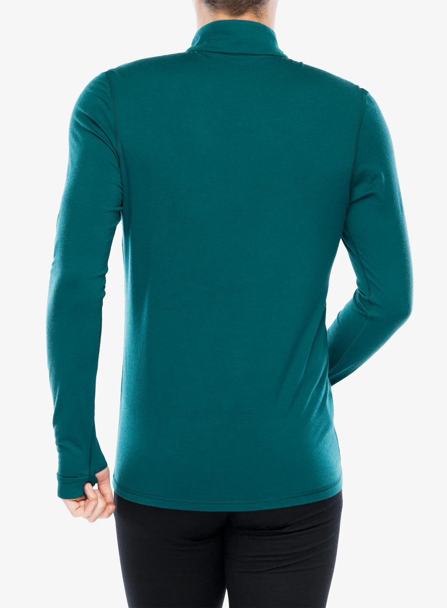 Bluza termoaktywna Mons Royale Cascade 1/4 Zip - evergreen