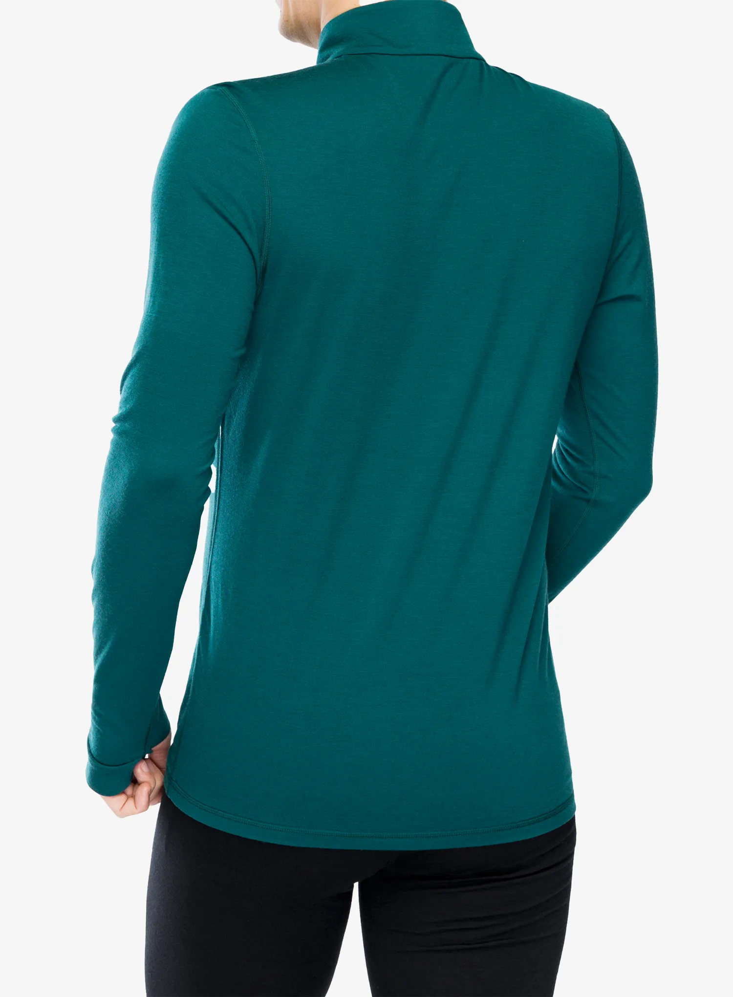 Bluza termoaktywna Mons Royale Cascade 1/4 Zip - evergreen