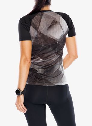 Koszulka szybkoschnąca damska Montura Ghost T-Shirt - black/white