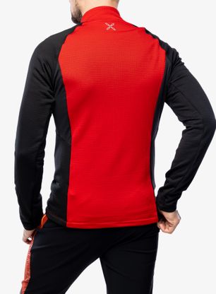 Bluza z zamkiem 1/2 Montura Stretch Color 2 Anorak - red