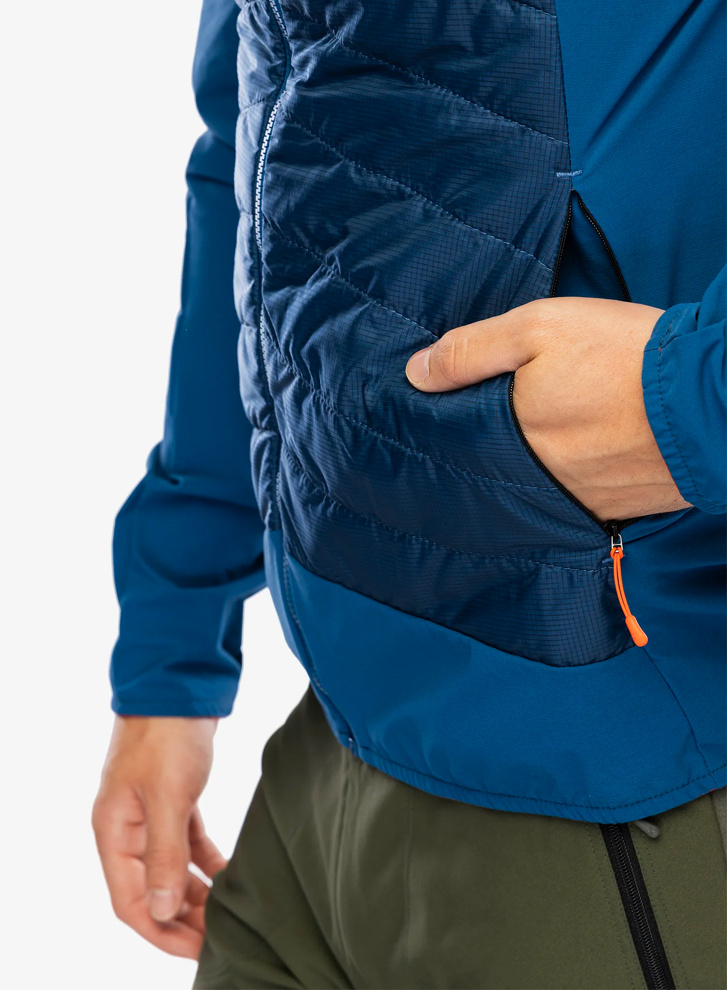 Kurtka hybrydowa Montura Trace Hybrid Jacket - deep blue/orange