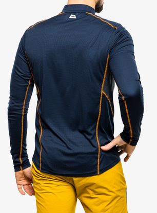 Longsleeve Mountain Equipment Ignis LS Zip Tee - cosmos/ombre blue