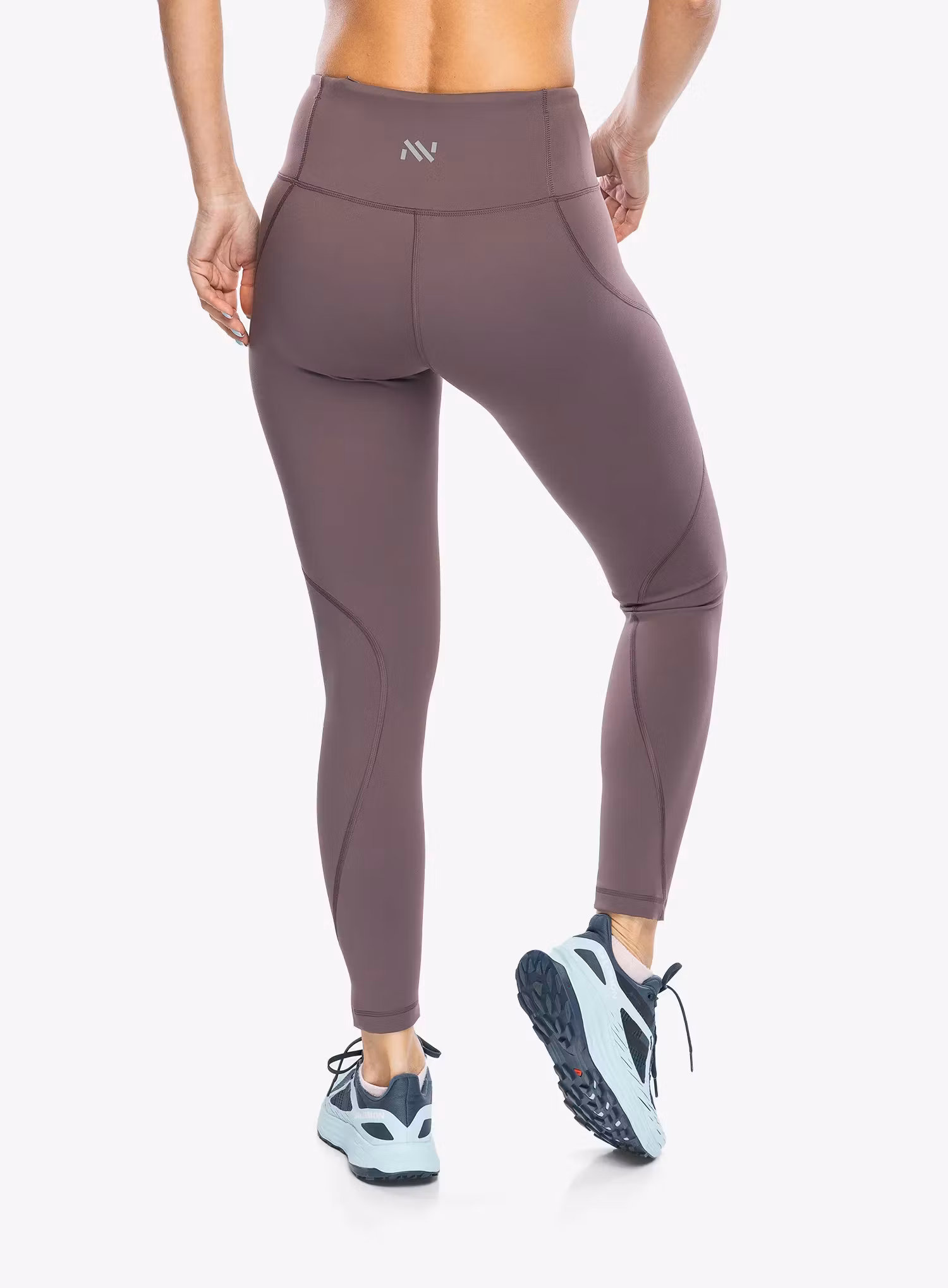 Legginsy damskie do biegania NNormal Active Tight - purple/purple