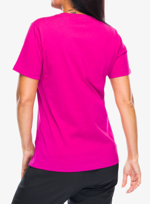 Koszulka bawełniana damska Norrona 29 Cotton Viking T-Shirt - festival fuchsia