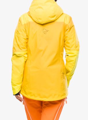 Kurtka narciarska damska Norrona Lofoten GORE-TEX Thermo100 Jacket - blazing yellow/sulphur