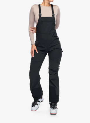 Spodnie softshell damskie Norrona More Flex1 Bib - caviar