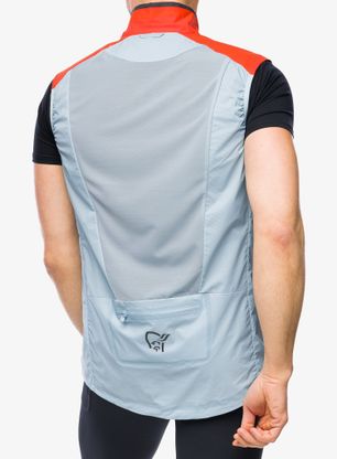 Kamizelka Norrona Senja Aero90 Vest - arednalin/blue fog