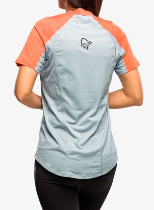 Koszulka biegowa damska Norrona Senja Equaliser Lightweight T-Shirt - flamingo