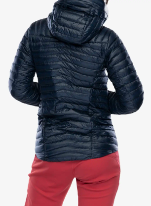 Kurtka puchowa damska Norrona Trollveggen Superlight Down800 Hood - indigo night