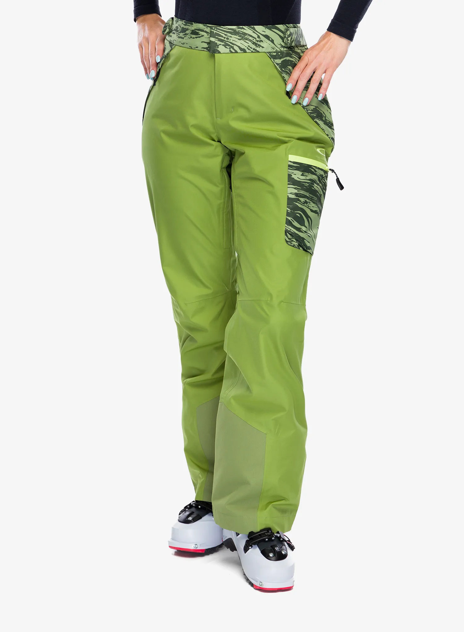 Spodnie damskie Oakley TC Juno Reduct Shell Pant 2.0 - duality swirl dbl green