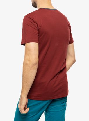 Koszulka bawełniana Ocun Classic T Organic Airwolf - wine syrah