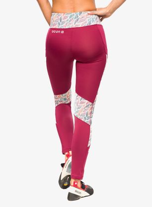 Legginsy wspinaczkowe Ocun Rhea Leggings - wine rhododendron