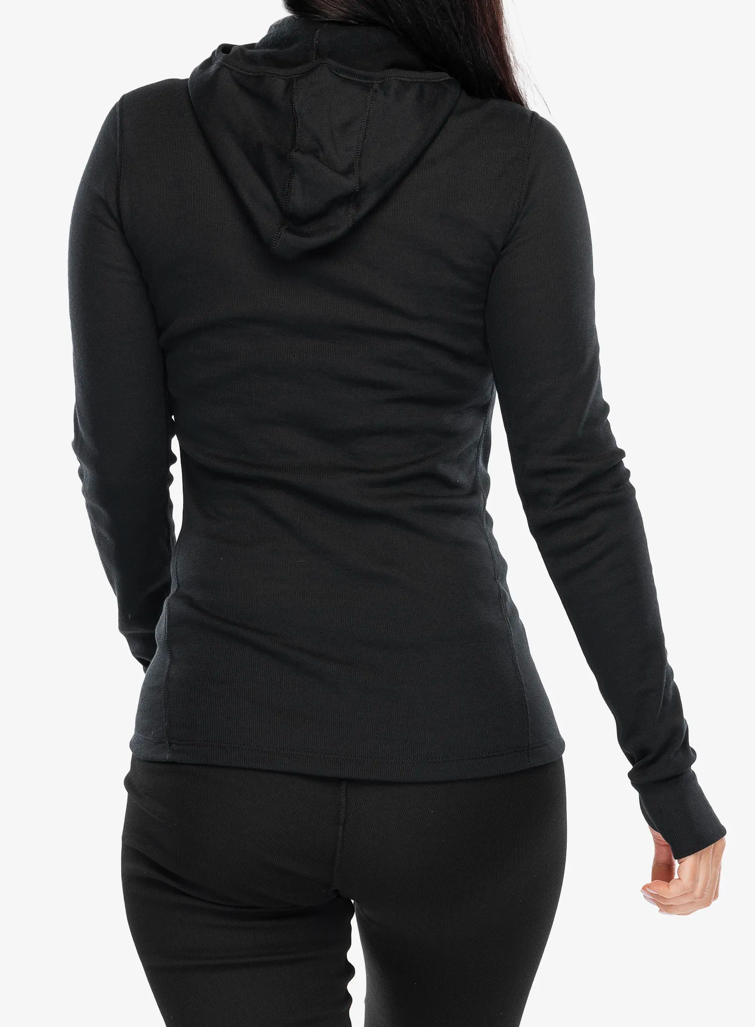 Bluza termoaktywna damska Odlo Active Warm BL Top Facemask LS - black