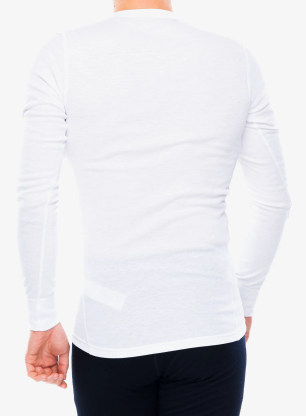 Bluza termoaktywna Odlo Active Warm Eco BL Top Crew Neck LS - white