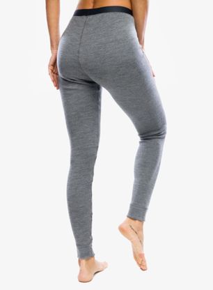 Legginsy termoaktywne damskie Odlo Merino 260 BL Bottom Long - steel grey melange