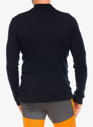 Bluza termiczna Odlo Merino 260 BL Top Turtle Neck LS Half Zip - black