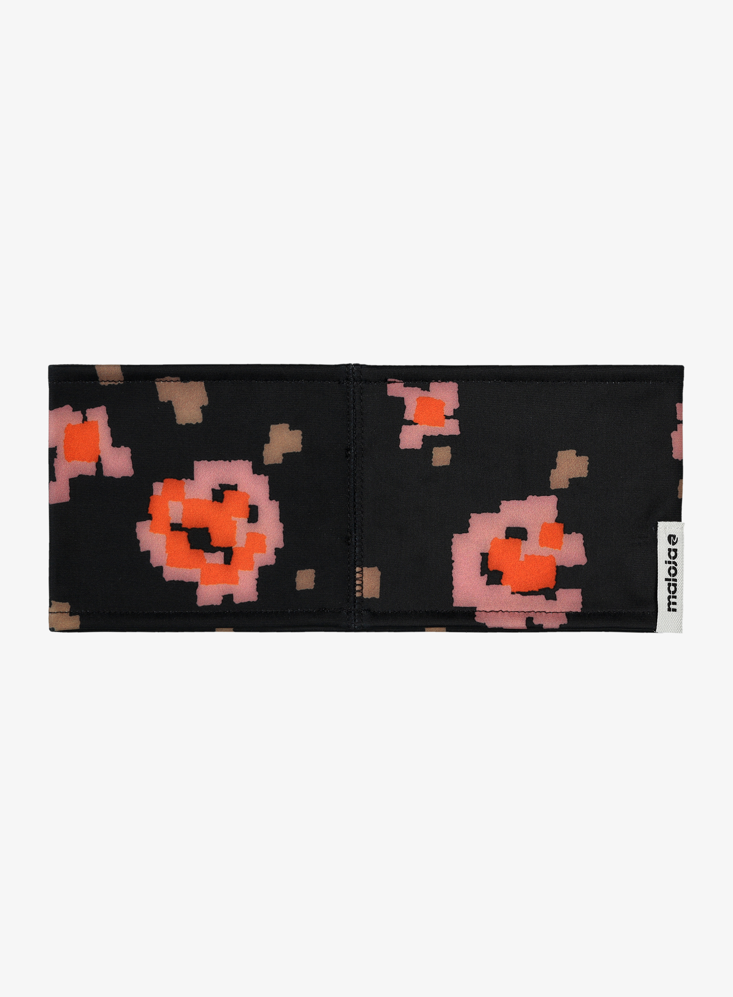 Opaska na głowę damska Maloja Schoberstein - deep black pixelrose