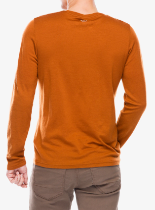 Longsleeve Ortovox 185 Merino Mtn Cutout LS - bristle brown