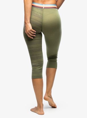Legginsy termiczne damskie Ortovox 185 Rock N Wool Short Pants - wild herbs