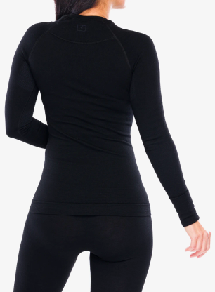 Bluza termoaktywna damska Ortovox 230 Competition Long Sleeve - black raven