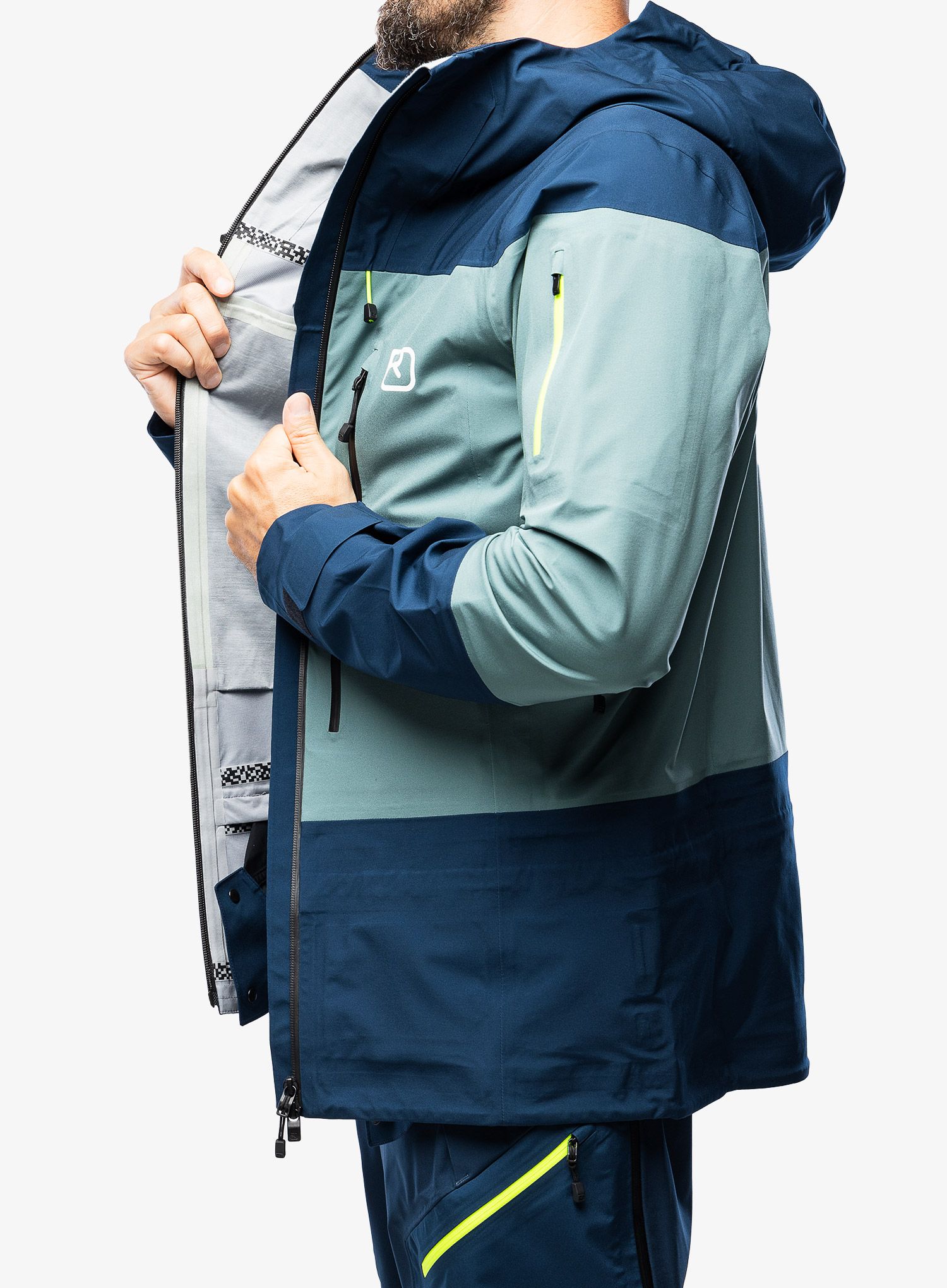 Kurtka w góry Ortovox 3L Deep Shell Jacket - deep ocean