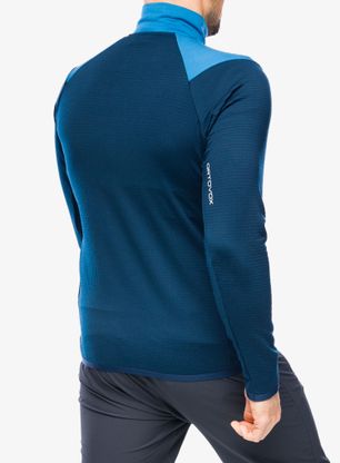 Bluza z zamkiem Ortovox Fleece Grid Jacket - mountain blue