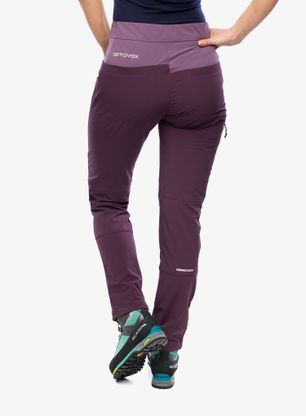 Spodnie softshell damskie Ortovox Pala Pants - dark wild berry