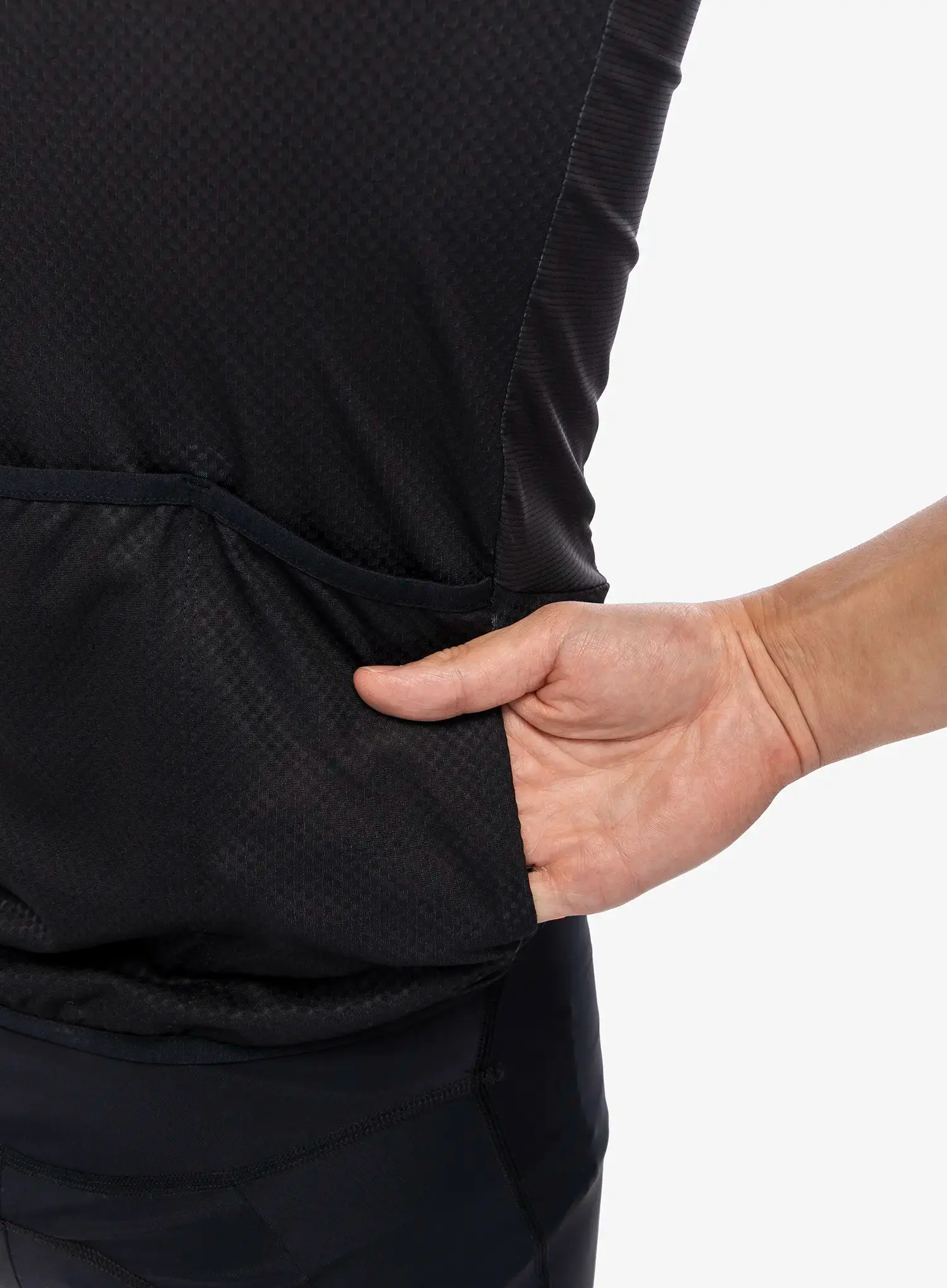 Koszulka kolarska POC Essential Road Logo Jersey - uranium black/hydrogen white