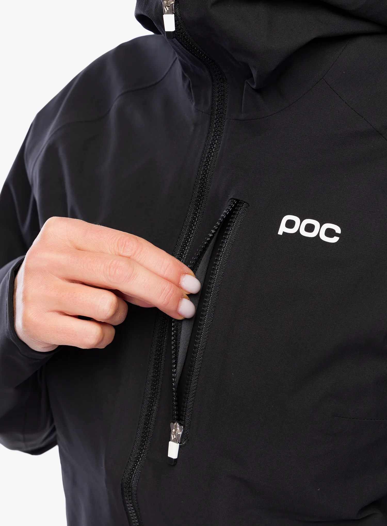 Kurtka rowerowa damska POC Motion Rain Jacket - black