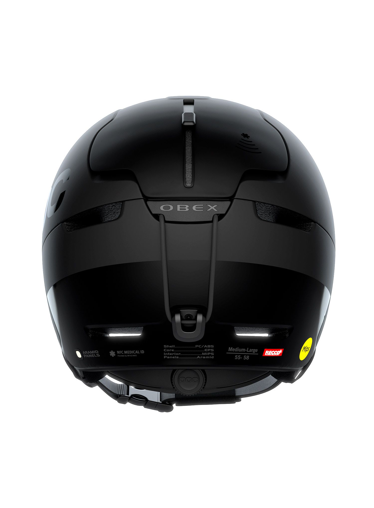 Kask narciarski POC Obex BC Mips - uranium black matt