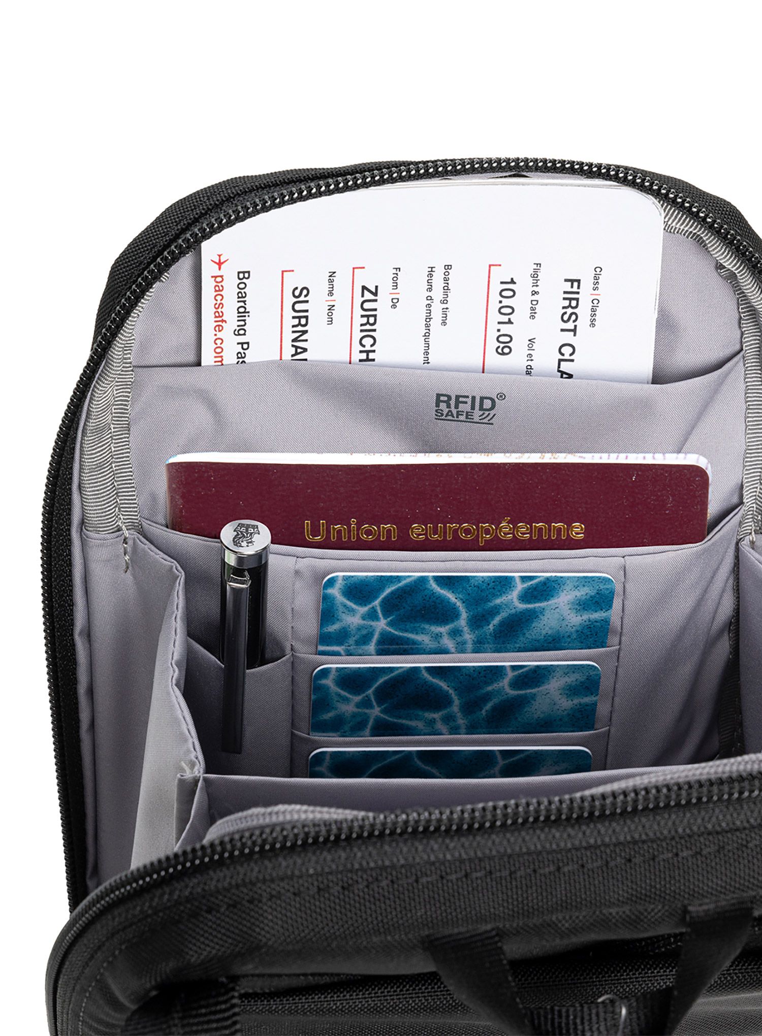 Saszetka Pacsafe RFIDsafe Tech Crossbody - black