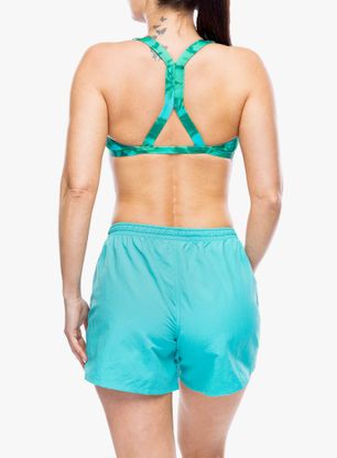 Stanik sportowy Patagonia Bottom Turn Top - cliffs and waves/green