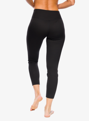 Damskie legginsy termoaktywne Patagonia Capilene MW Bottoms - black