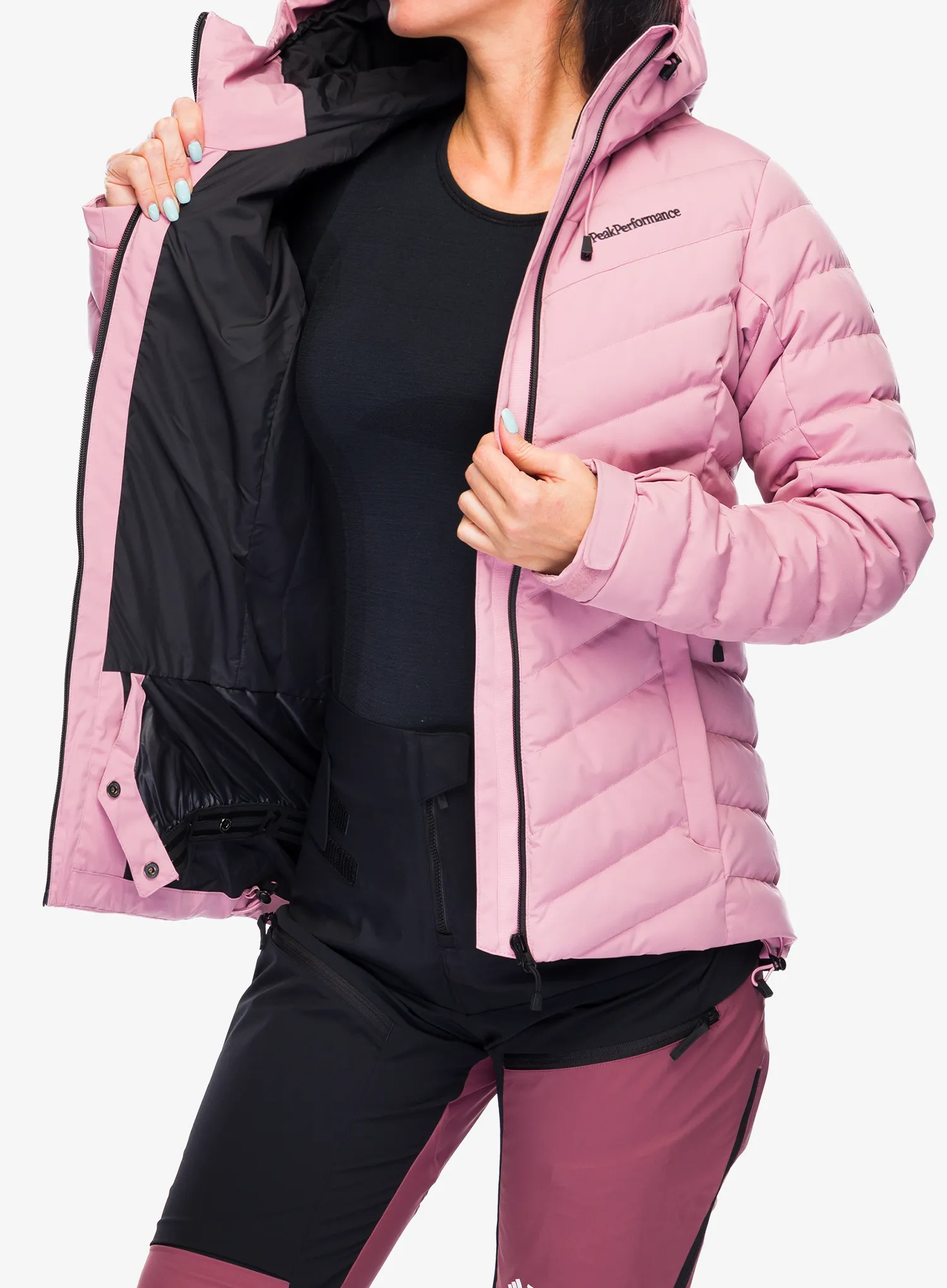 Kurtka narciarska damska Peak Performance Frost Ski Jacket - bitter root