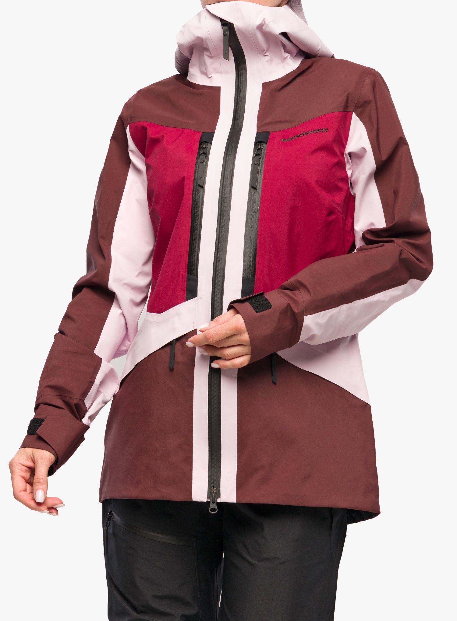 Kurtka damska Peak Performance Gravity GORE-TEX 3L Jacket - blush/sapote
