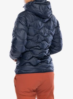 Kurtka puchowa damska Peak Performance Helium Down Hood Jacket - blue shadow/shadow