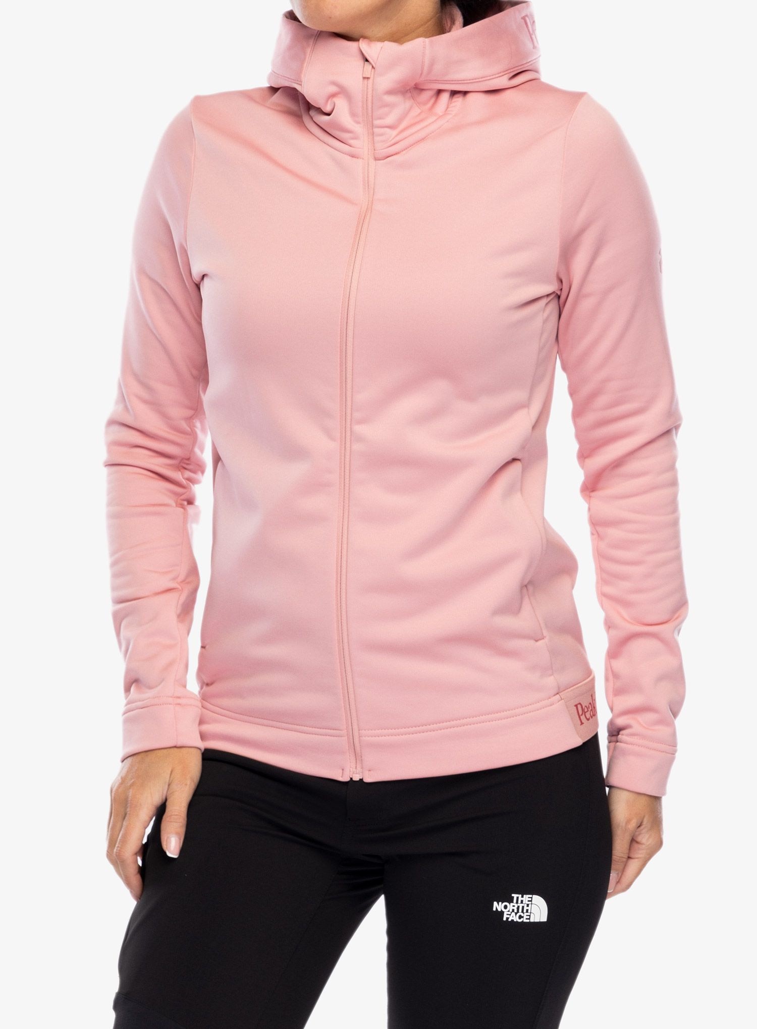 Bluza damska Peak Performance Rider Tech Zip Hood - warm blush