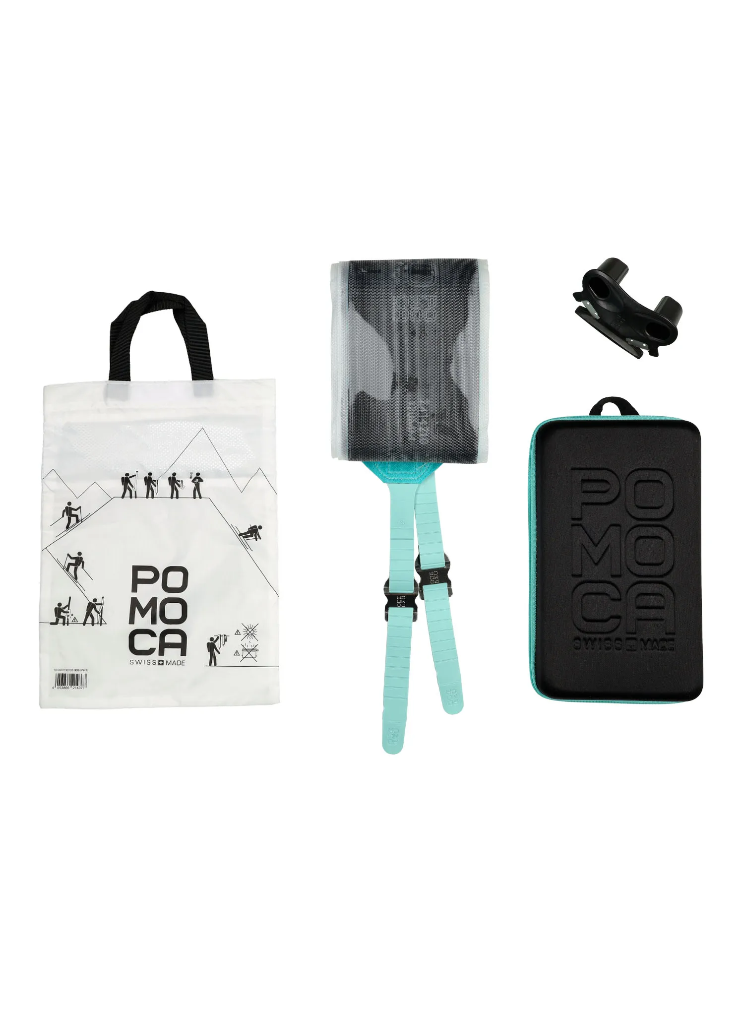 Foki skiturowe Pomoca Ready2Climb Tour Pro 110 mm - turquoise
