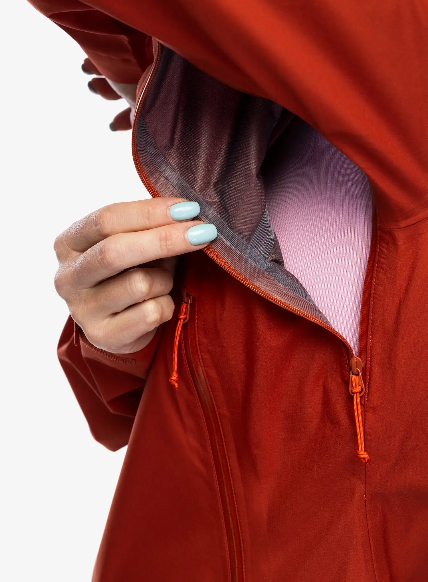 Kurtka z membraną damska Rab Arc Eco Jacket - tuscan red