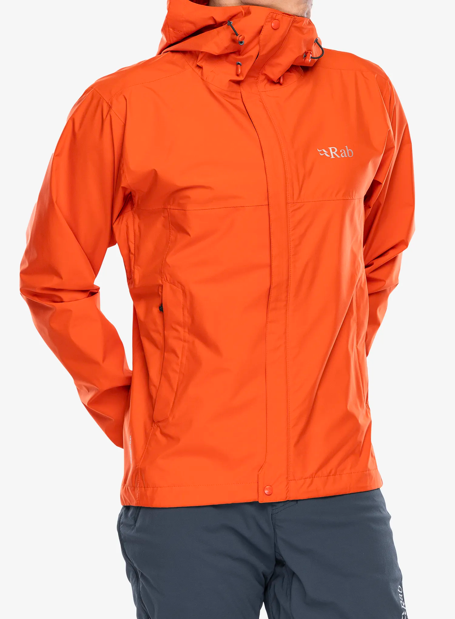 Kurtka z membraną Rab Downpour Eco Jacket - firecracker