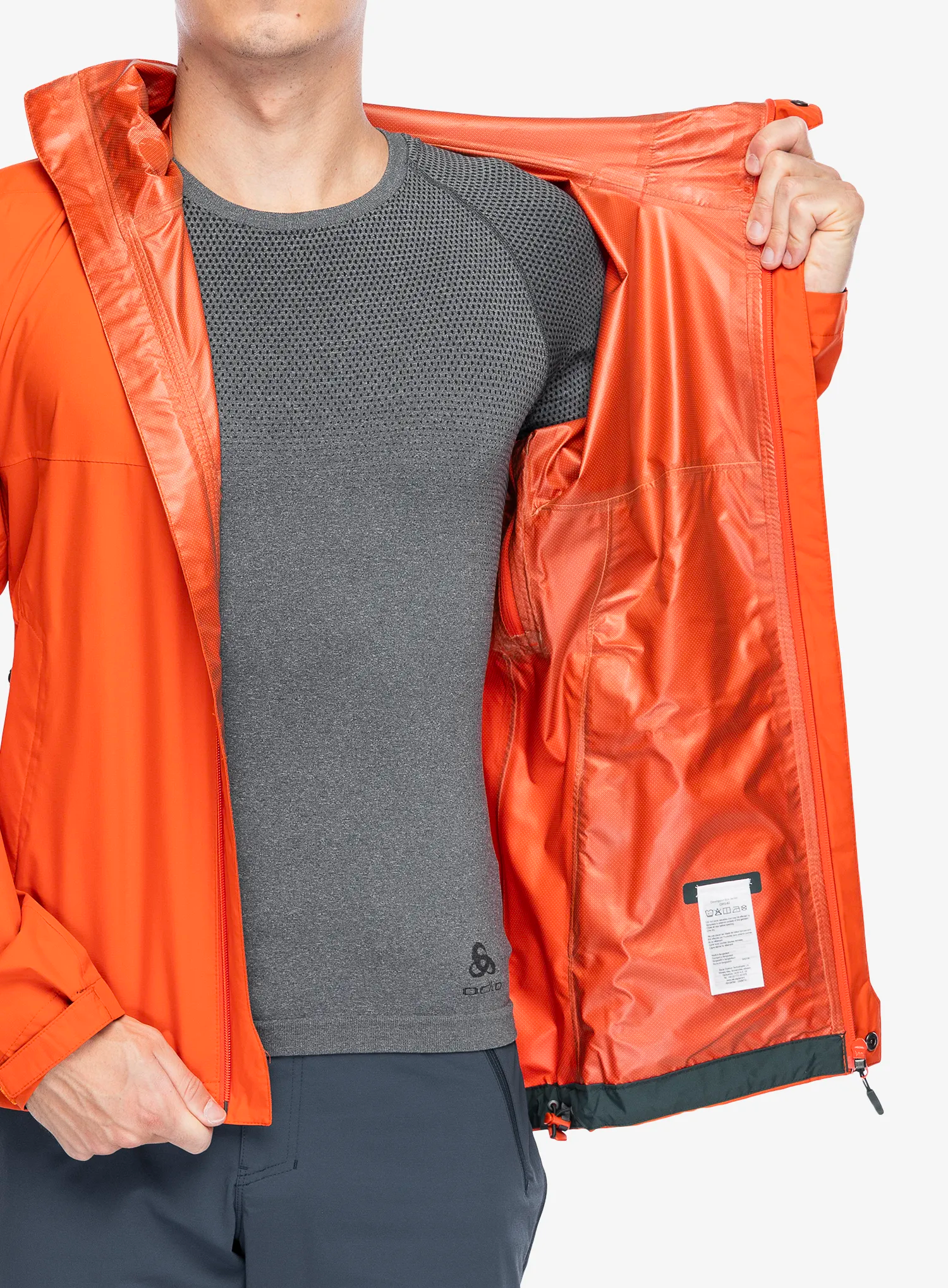Kurtka z membraną Rab Downpour Eco Jacket - firecracker