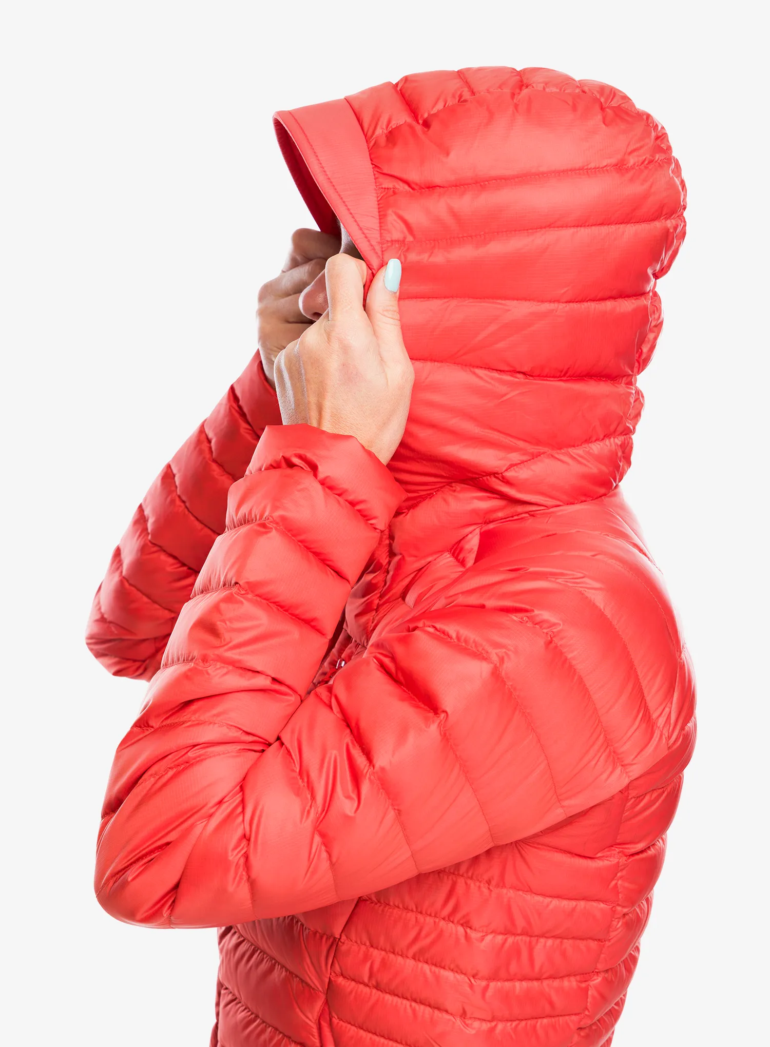 Kurtka puchowa damska Rab Microlight Alpine Jacket - red grapefruit